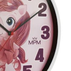 MPM QUALITY Dětské nástěnné hodiny Jednorožec E01M.4266.00