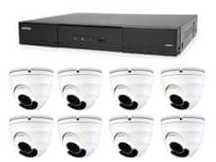 Avtech Kamerový set 1x NVR AVH2109AX a 8x 5MPX IP Dome kamera DGM5406ASE + 8x Kabel UTP 1x RJ45 - 1x RJ45 Cat5e 15m!