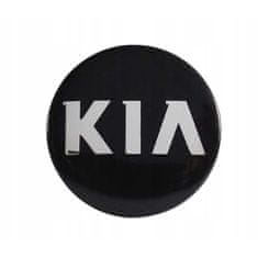 BB-Shop Krytky emblémů černé KIA 58 mm Sada 4 kusů