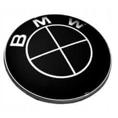Bmw Černý emblém s logem BMW na kapotě 82 MM