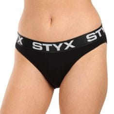 Styx Dámské kalhotky sportovní guma černé (IK960) - velikost XL