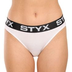 Styx Dámské kalhotky sportovní guma bílé (IK1061) - velikost S