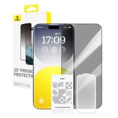 BASEUS Ochrana soukromí Tvrzené sklo Baseus Diamond iPhone 15