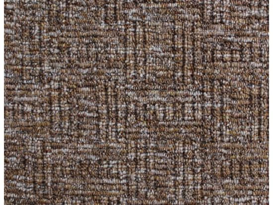 Spoltex AKCE: 50x480 cm Metrážový koberec Optik 15 Hnědý (Rozměr metrážního produktu Bez obšití)