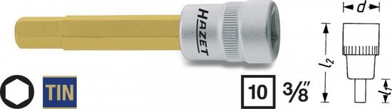 Hazet Hlavice s bitem HEX 3/8" S5 Hazet 8801-5 - HA039388