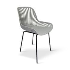 Nábytek Texim Designová židle GABY šedá - set 4 ks