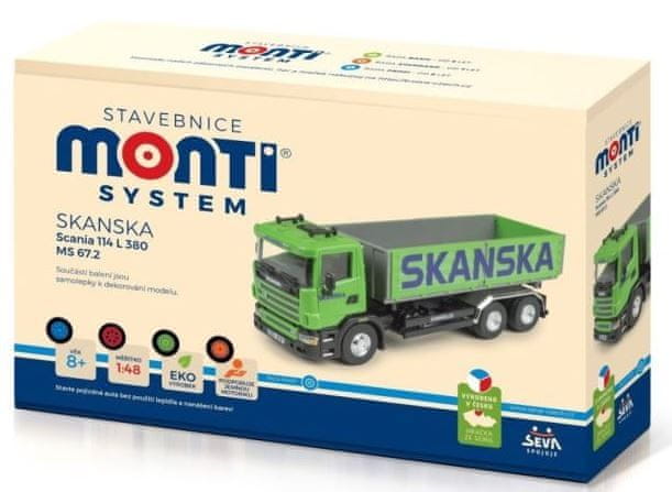 Monti Systém Stavebnice MS 67,2 Skanska Scania 114 L 1:48