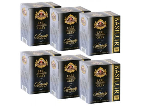 Basilur BASILUR Earl Grey - Cejlonský černý čaj s bergamotovým olejem v sáčcích, 50x2g