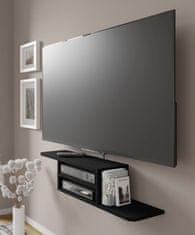 Homlando TV stolek police pod televizorem DEDAL 90 cm černý mat