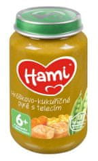 Hami Hráškovo-kukuřičné pyré s telecím (200 g) maso-zeleninový příkrm