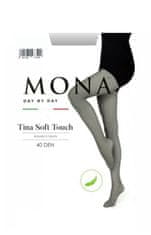 Mona Mona Tina graphit 40 DEN dámské punčochy Barva: šedá, Velikost: XL
