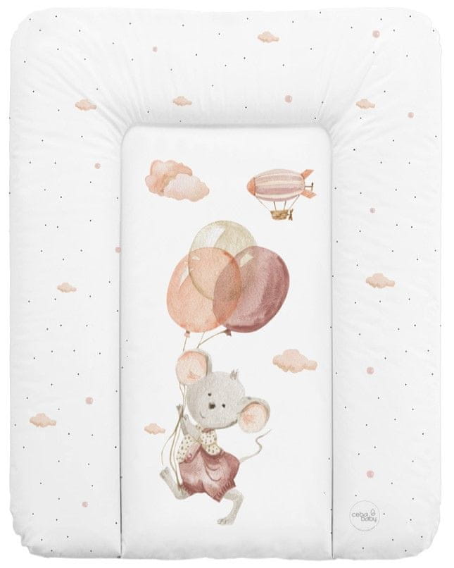 Levně Ceba Baby Podložka přebalovací měkká (50x70) Basic Mouse