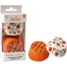 Decora Košičky na cupcakes basketball, 36ks -