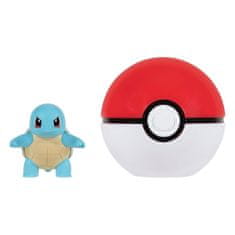Jazwares Pokémon Clip and Go Poké Ball figurka Squirtle