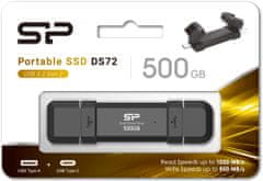 Silicon Power DS72 - 500GB, černá (SP500GBUC3S72V1K)