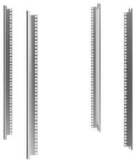 CONTEG RUN-09-60/40 - 19" nástěnný rozvaděč 9U, 600 × 400 mm, šedý