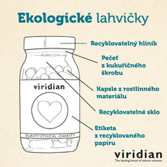 VIRIDIAN nutrition Folic Acid with DHA (Kyselina listová a DHA), 90 kapslí