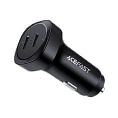 AceFast Nabíječka do auta 72W 2x USB-C PPSPD Quick Charge 3.0 AFC FCP černá B2 černá Acefast