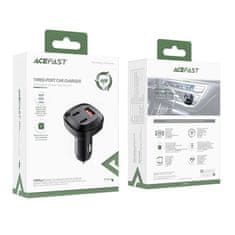 AceFast Nabíječka do auta 66W 2x USB-C/USB PPSPD Quick Charge 4.0 AFC FCP SCP černá Acefast