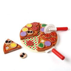 KIK Sada dřevěných hraček na pizzu s příslušenstvím