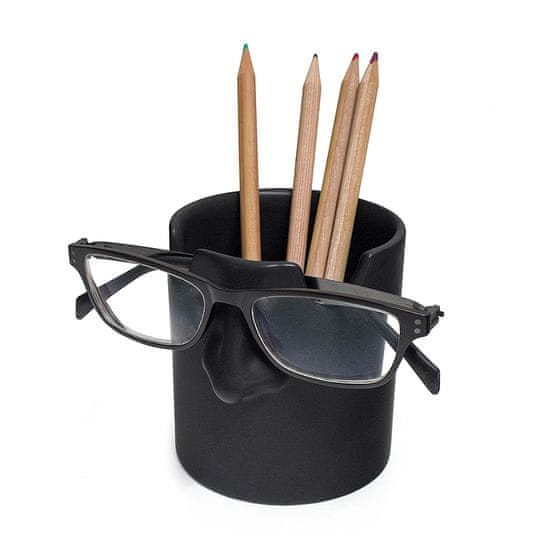 Balvi Stojánek na tužky a brýle Mr.Tidy 26748, keramika, v.10 cm, černý