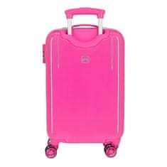Joummabags Luxusní dětský ABS cestovní kufr DISNEY FROZEN Sparkle Pink, 55x38x20cm, 34L, 2421431