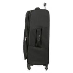 Joummabags Sada textilních cestovních kufrů ROLL ROAD ROYCE Black / Černá, 55-66-76cm, 5019421