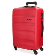 Joummabags ABS Cestovní kufr ROLL ROAD FLEX Red, 65x46x23cm, 56L, 5849264 (medium)