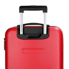 Joummabags ABS Cestovní kufr ROLL ROAD FLEX Red, 65x46x23cm, 56L, 5849264 (medium)