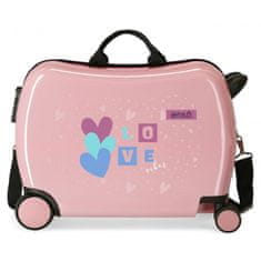 Joummabags Dětský cestovní kufr na kolečkách / odrážedlo ENSO Love Vibes, 34L, 9459821