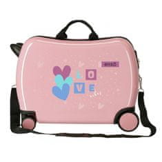 Joummabags Dětský cestovní kufr na kolečkách / odrážedlo ENSO Love Vibes, 34L, 9459821