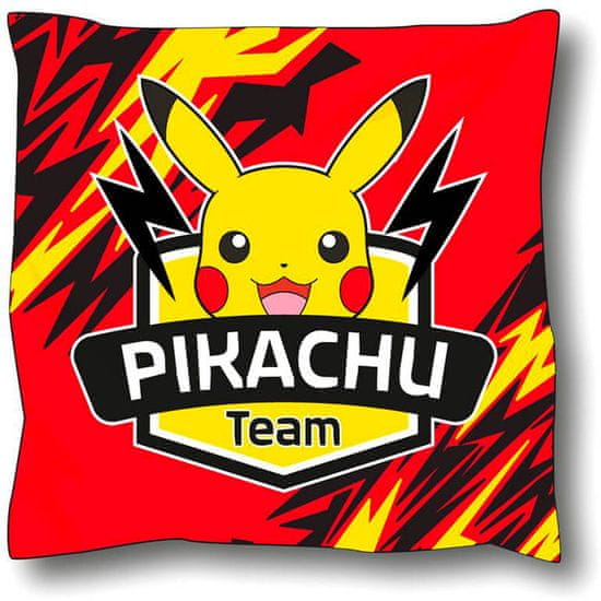 Sahinler Textile Polštář Pokémon Pikachu Team červený 40x40