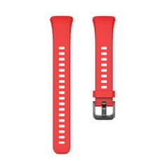 BStrap Silicone řemínek na Huawei Watch Fit, red/silver