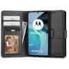 Wallet knížkové pouzdro na Motorola Moto G72, černé