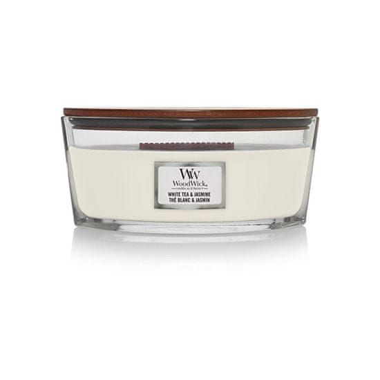 Woodwick Vonná svíčka loď White Tea & Jasmine 453,6 g