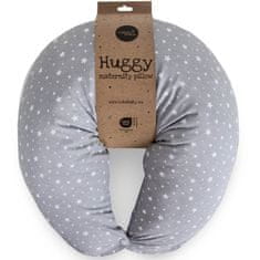 Ceba Baby Polštář na kojení Huggy (150x60x37) Basic Grey Stars