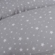 Ceba Baby Polštář na kojení Huggy (150x60x37) Basic Grey Stars