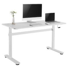 Ergo Office Manuální stůl výškově nastavitelný, max. 40 kg ER-401 W, bílý 70196