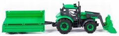 Polesie Wader Traktor-nakladač "Progress" s přívěsem