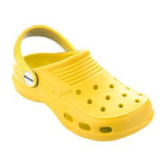 3Kamido CROCO chlapecké pantofle, dívčí pantofle, dětské pantofle, dřeváky, pantofle do bazénu, ve velikostech 24 - 36 EU, různé barvy, žlutá, 32