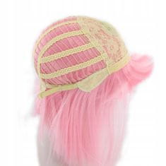 Korbi Paruka s růžovými vlasy po ramena a ofinou W103