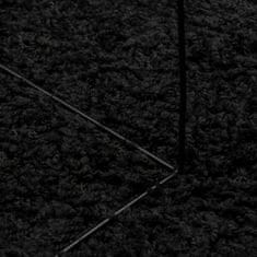 Greatstore Koberec PAMPLONA s vysokým vlasem moderní černý 200 x 280 cm