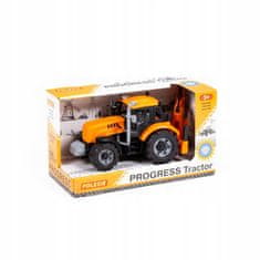 Polesie Wader Traktor bagr "Progress" Inerciální Oranžová