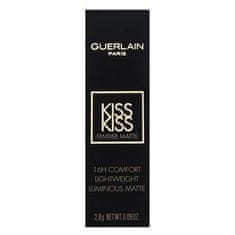 Guerlain KissKiss Tender Matte Lipstick rtěnka s matujícím účinkem 214 Romantic Nude 2,8 g
