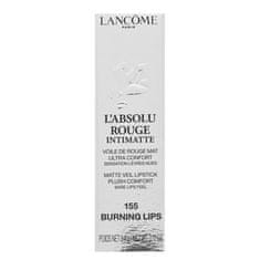 Lancome L'ABSOLU ROUGE Intimatte 155 Burning Lips rtěnka s matujícím účinkem 3,4 g