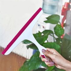 shumee Gumová silikonová stěrka na okna s rukojetí - růžová