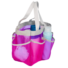 shumee Síťovaná plážová taška na hračky - růžová