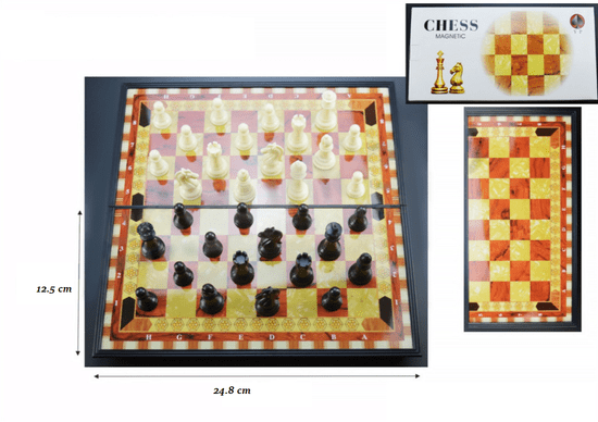 shumee Stolní hra - Mini šachy 12,5 x 24,8 cm
