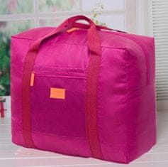 shumee Klasická cestovní, sportovní taška - tmavě růžová