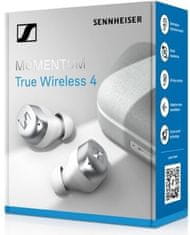 Sennheiser Momentum True Wireless 4, bílá/stříbrná